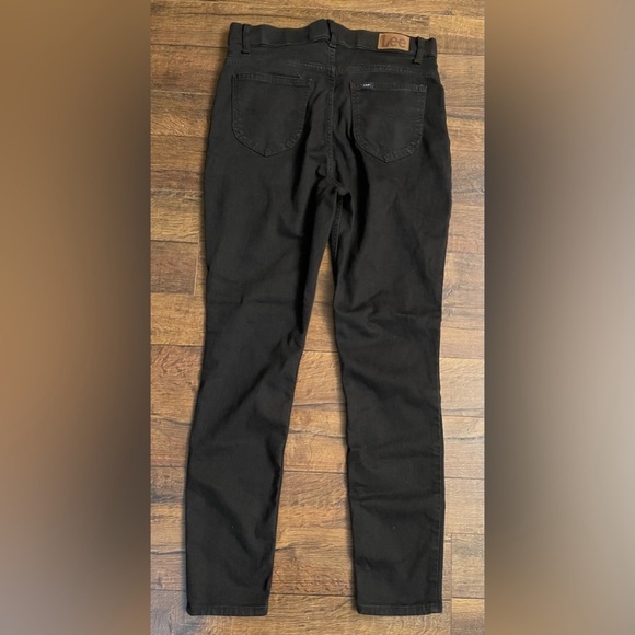 Lee Pull On High Rise Black Skinny Jeans 12 M - Picture 2 of 9